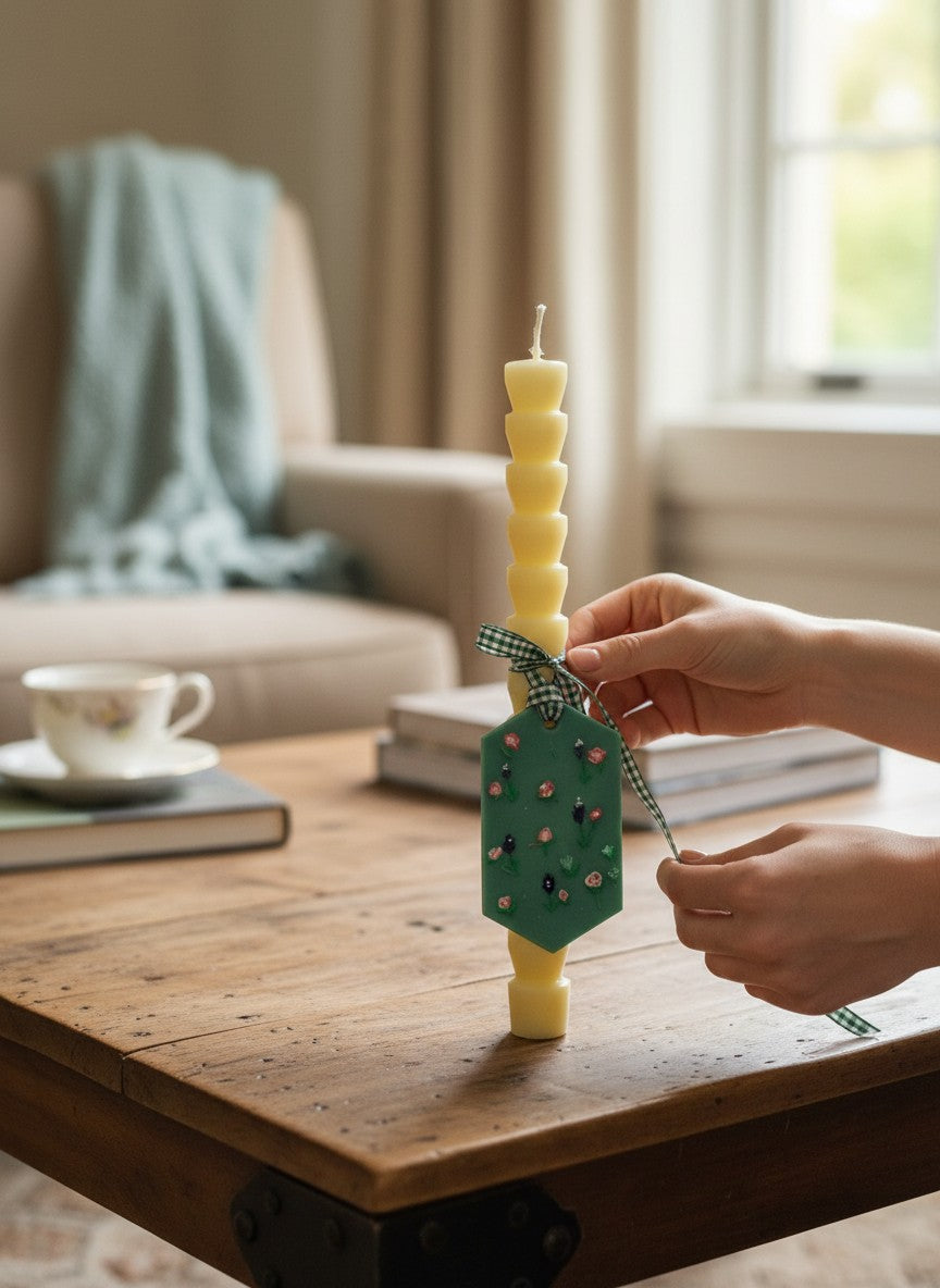 Easter Candle Hand‑Painted Edition