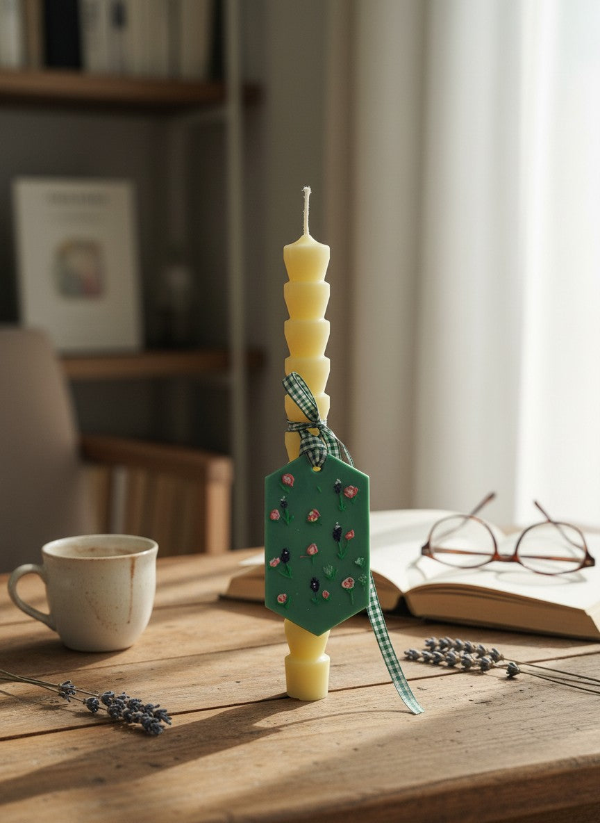 Easter Candle Hand‑Painted Edition