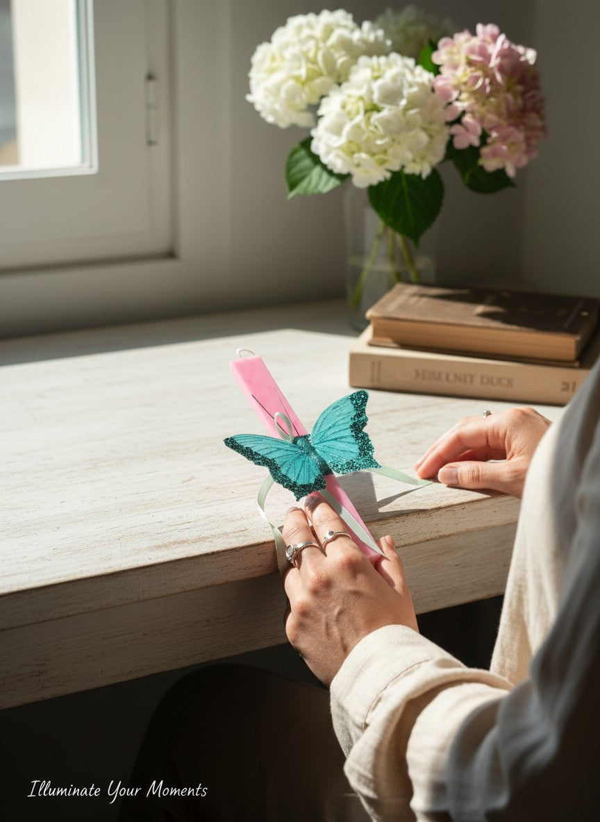 Easter Candle Butterfly
