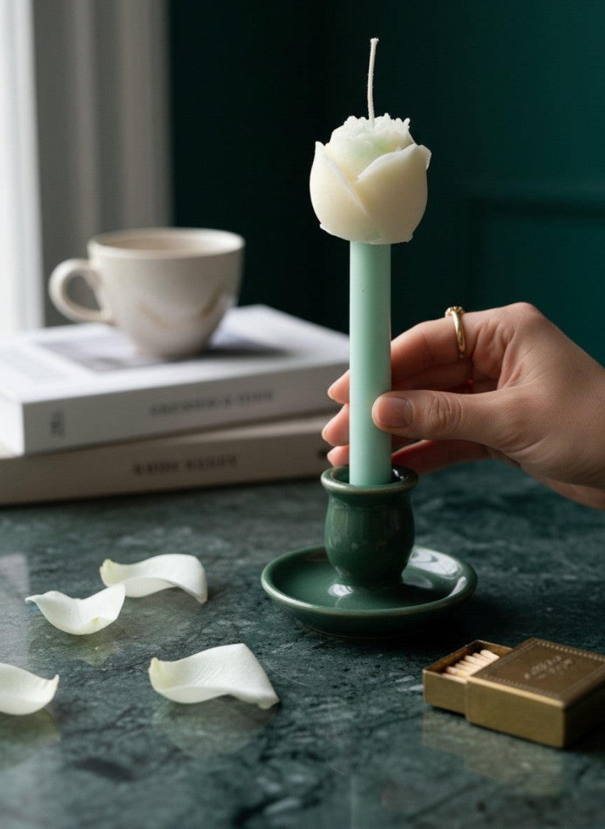 Floral Signature  easter candle