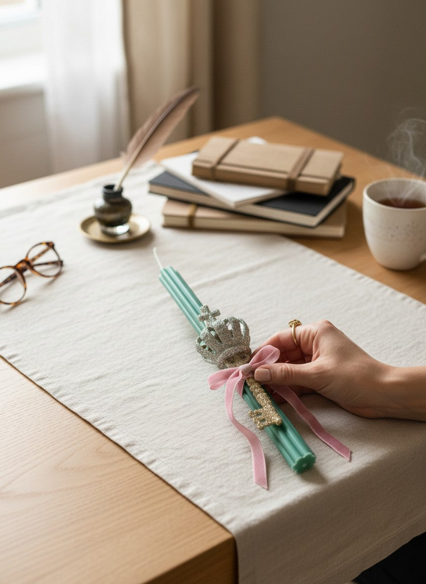 Easter Candle Romantic