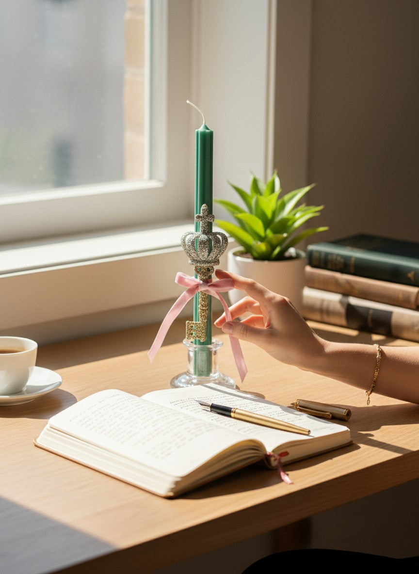 Easter Candle Romantic