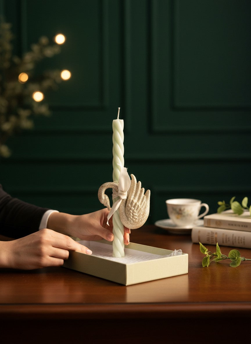 Easte Candle Swan