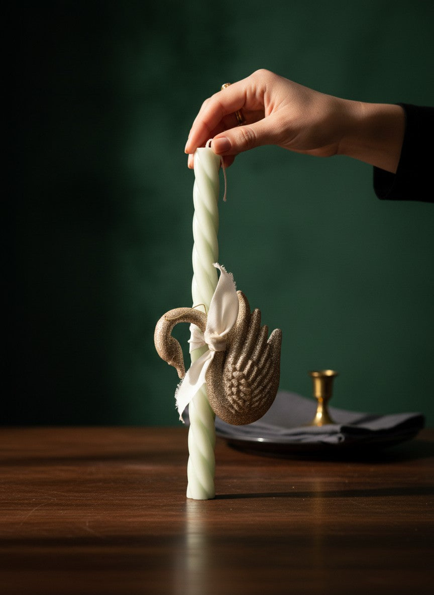 Easte Candle Swan